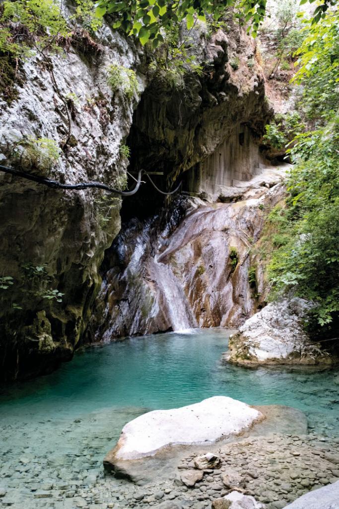 bauza greece waterfall of nydri