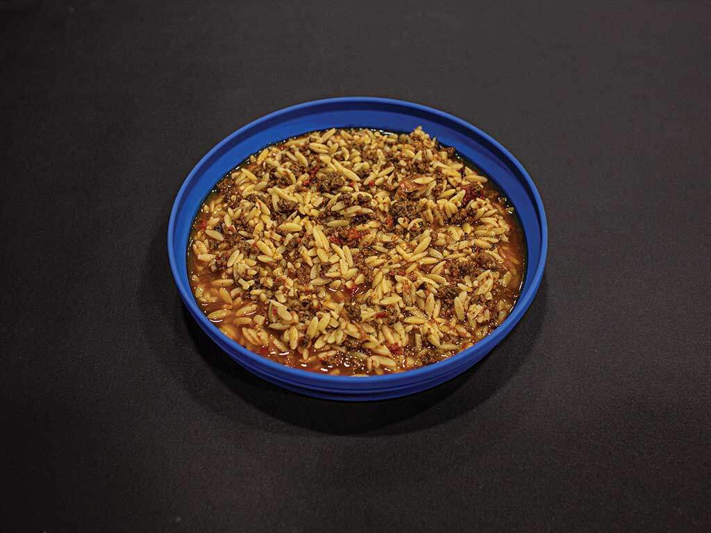 firepot orzo pasta bolognese