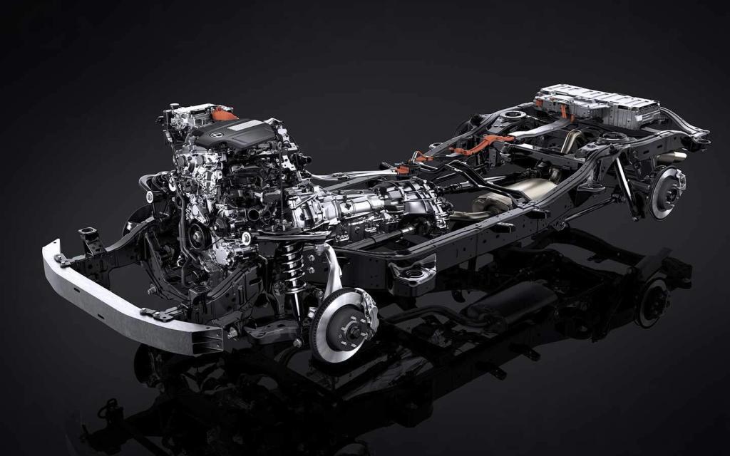 lexus gx 4 cylinder hybrid engine in chassis