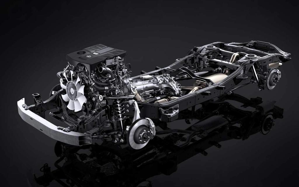 lexus gx V6 engine in chassis