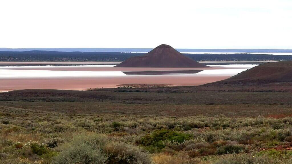 A view from the Top of the Range viewpoint, 21km from Pimba
