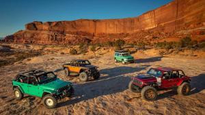 Jeep's four new concept vehicles in the desert
