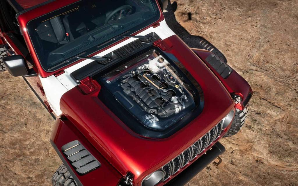 Jeep low down see thru bonnet