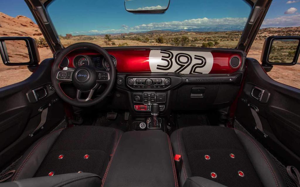 Jeep low down interior