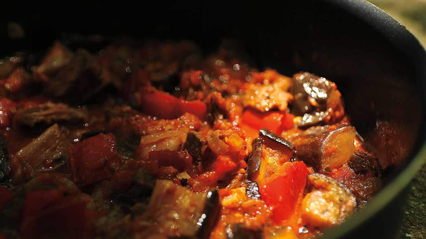 eggplant and beef stew