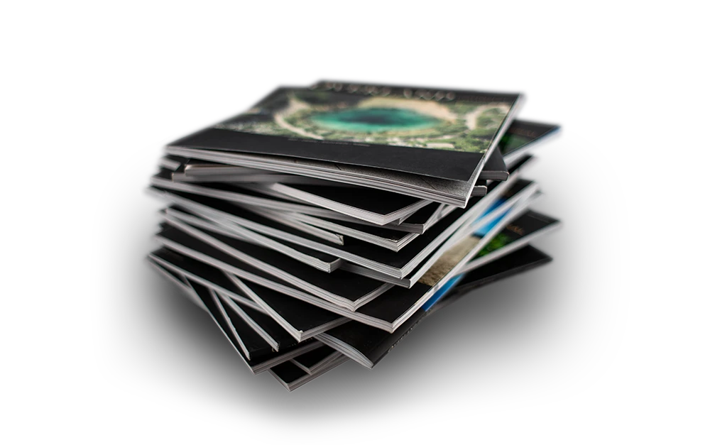stack of magazines
