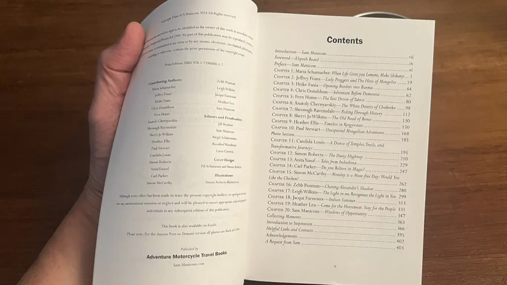 The Moment Collectors Asia contents page