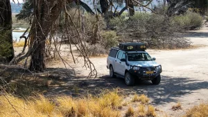 soft-shell rooftop tent in the wilderness