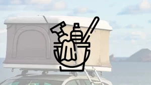 rooftop tent cleaning