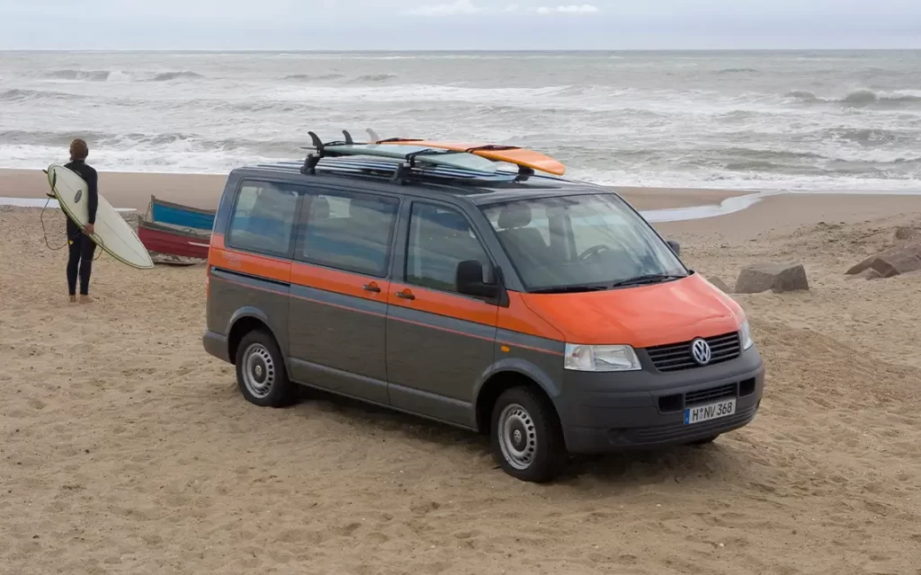 THE 2005 Multivan Beach in its natural habitat: on the sand next to the sea