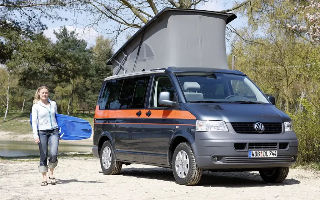 The first vw camper with the first pop top