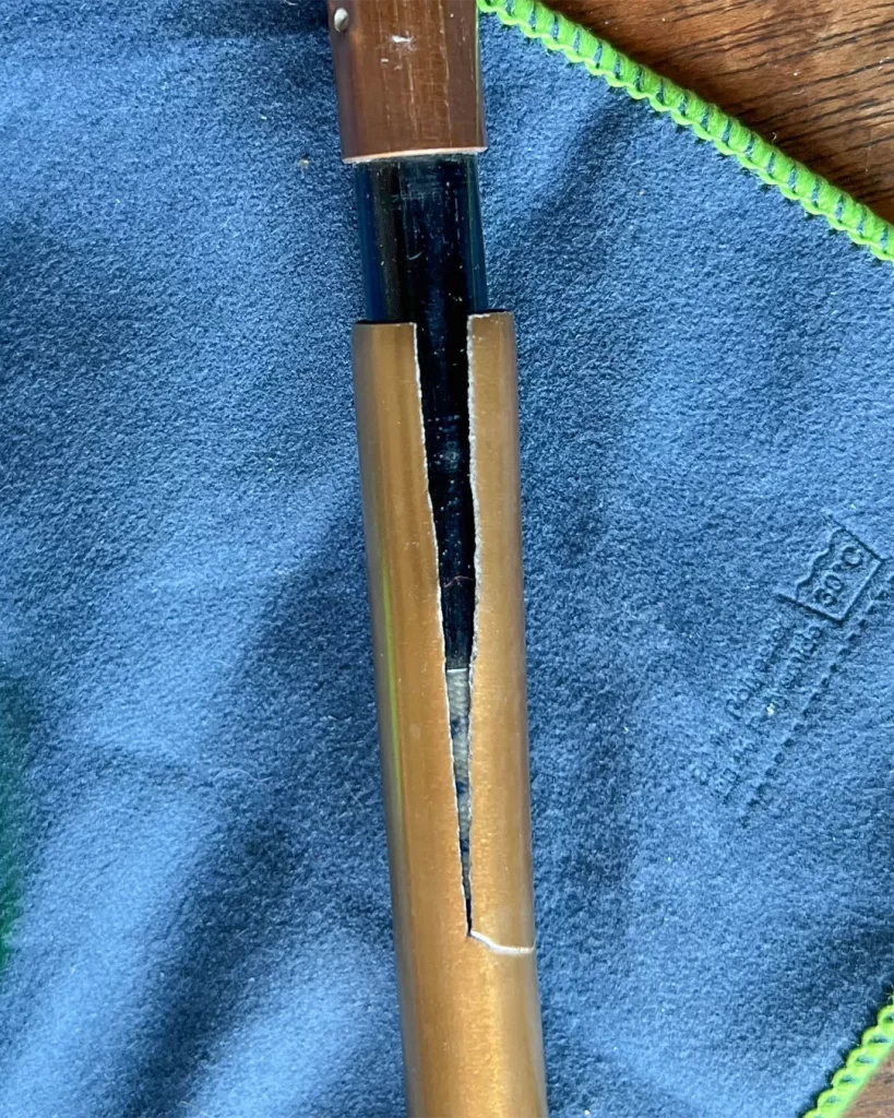 one of the ARB'S broken support poles