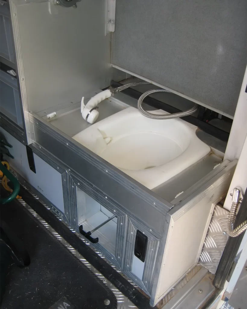 toilet where a rear seat used to be