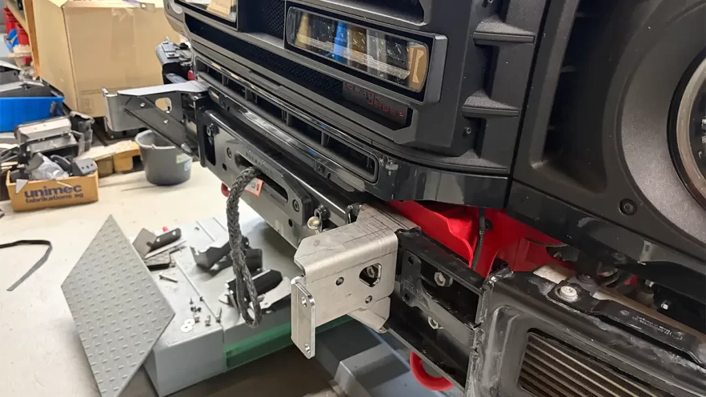 new sheepmaster winch mount on the front bumper